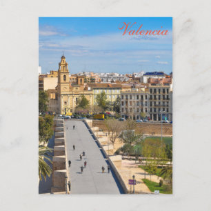 Valencia, Spanien Postkarte