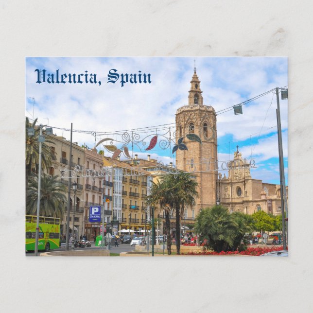 Valencia, Spanien Postkarte (Vorderseite)