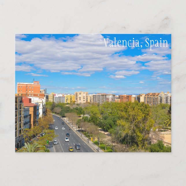Valencia, Spanien Postkarte (Vorderseite)