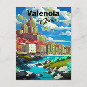 Valencia Spanien Reise Postkarten Kunst, Spanien R