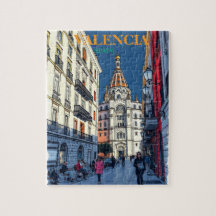 Valencia Spanien Reisen Kunst Vintag