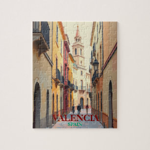 Valencia Spanien Reisen Kunst Vintag Puzzle