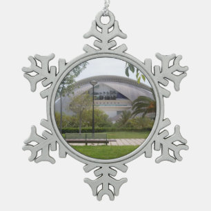 Valencia, Spanien Schneeflocken Zinn-Ornament