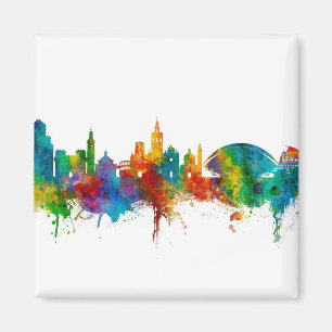 Valencia Spanien Skyline Magnet