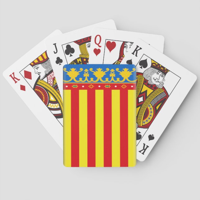 Valencia Spanien: Spielkarten (Rückseite)