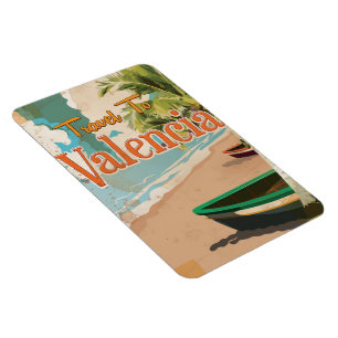 Valencia,Spanien Vintage Urlaubsposter Magnet