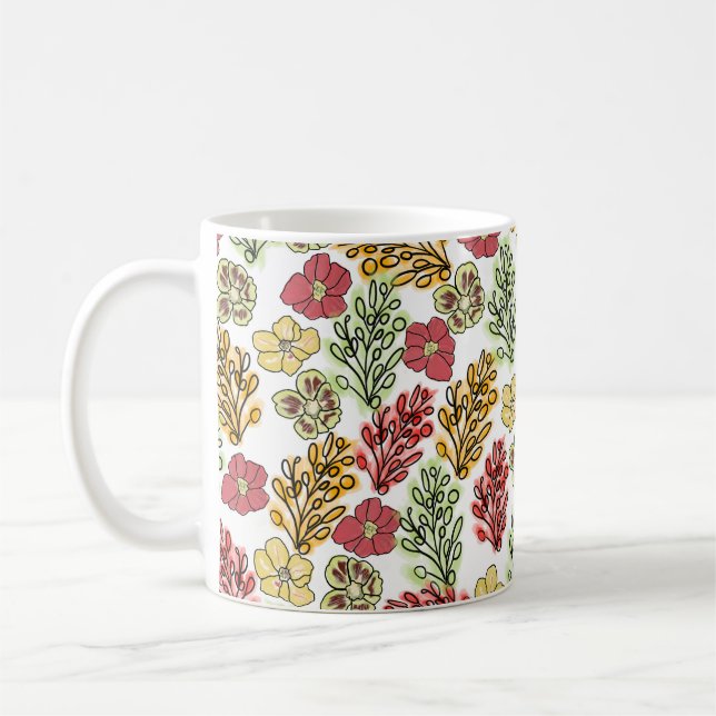 Valencia Spanische Flora und Weinberge   Kaffeetasse (Links)