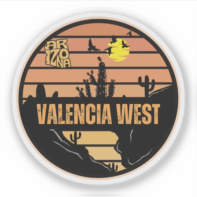 Valencia West, Arizona Aufkleber (Vorderseite)