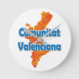 Valencian Community Runde Wanduhr
