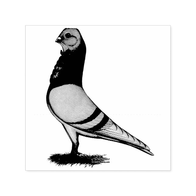 Valencian Figurita Pigeon Permastempel (Design)