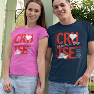 Valenine's Day Kreuzfahrt-Gruppe Benutzerdefiniert T-Shirt