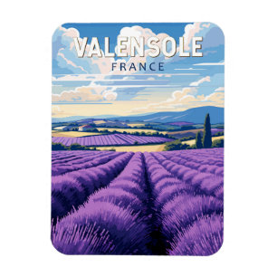 Valensole Frankreich Reise Kunst Vintage Magnet