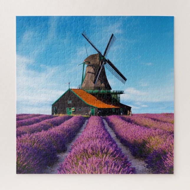 Valensole Lavender Fields Provence Frankreich Puzzle (Vertikal)