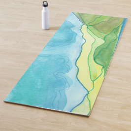 Valentia Island Watercolor Yogamatte