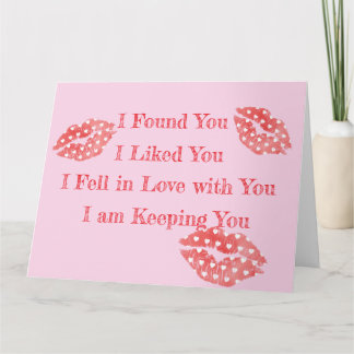 Valentijn Wenskaart Karte