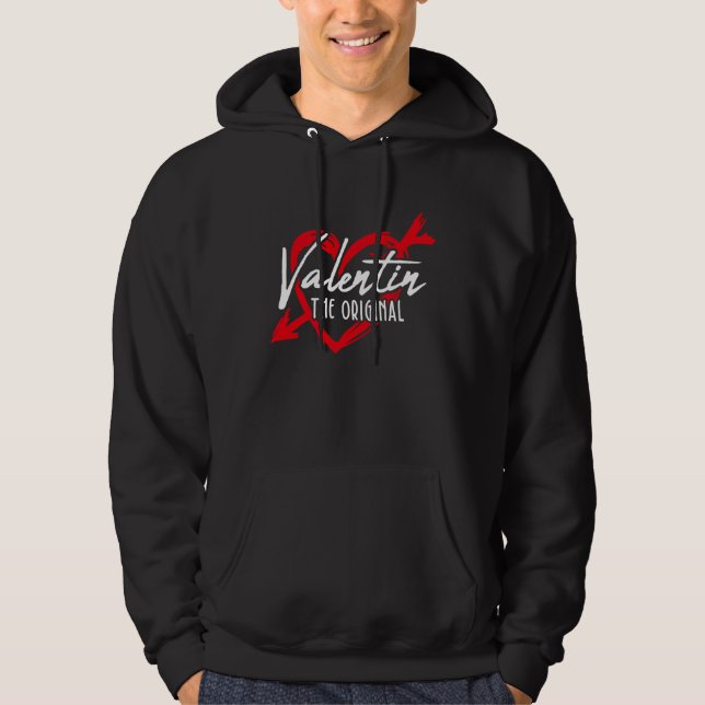 Valentin Der Original Valentinstag Date Night   Hoodie (Vorderseite)