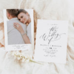 VALENTINA Elegantes Minimalistisches Skript Hochze Einladung<br><div class="desc">Die Valentina Collection verfügt über einen eleganten,  handgeschriebenen Kalligraphie-Script-Schriftart und ein klassisches minimalistisches Design. Der zeitlose Look fügt jedem Hochzeitsthema oder Farbschema die perfekte Touch hinzu. Bestellen Sie die gesamte Kollektion für eine zusammenhängende Ästhetik.</div>