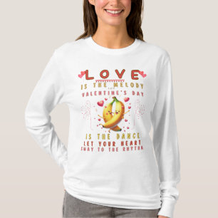 Valentinas Rhythmus: Ein Tanz der Liebe und Melody T-Shirt