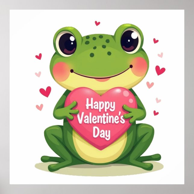 Valentinatfrosch Poster (Vorne)
