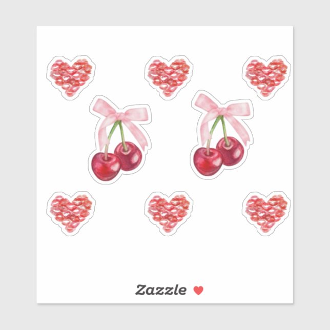 Valentinaufkleber Aufkleber (Blatt)