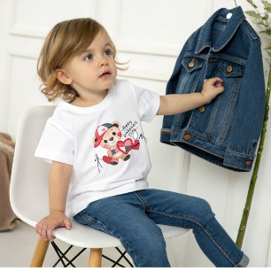 Valentinbär mit Hut-T - Shirt