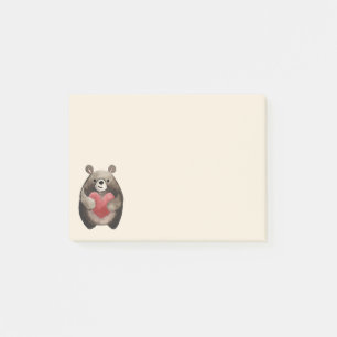 Valentinbär Post-it Klebezettel