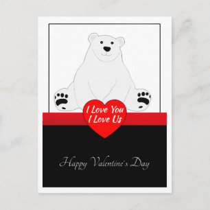 Valentinbär Postkarte