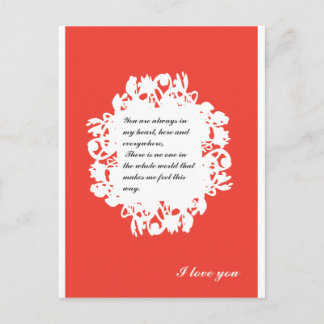 Valentine-12 Feiertagspostkarte