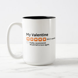 Valentine 5 Star Review Tasse