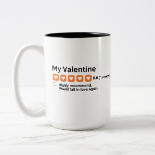 Valentine 5 Star Review Tasse