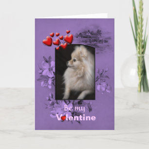 Valentine Adorabel Niedlicher Spitz Welpe Feiertagskarte