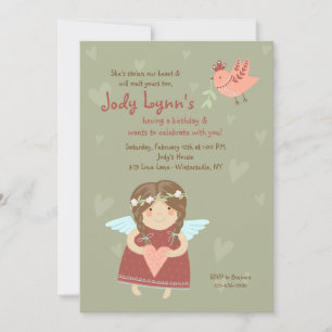 Valentine Angel Einladung