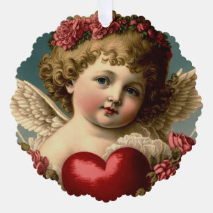 Valentine Angel Paper Ornament Card Karte