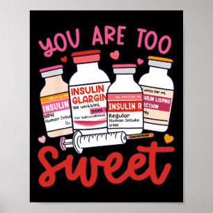 Valentine Apotheker Diabetische Krankenschwester I Poster