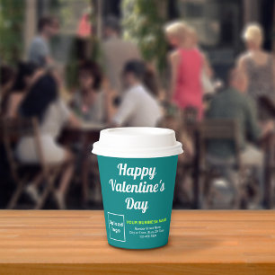 Valentine Aquamariner Grünbuch-Cup Pappbecher