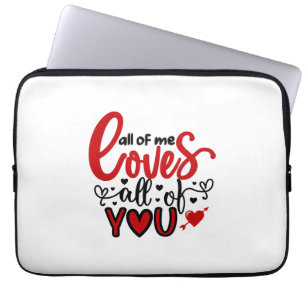 Valentine Art alle von mir Lieben Sie alle Laptopschutzhülle