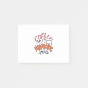 Valentine Art Kaffee ist mein Valentinin Post-it Klebezettel