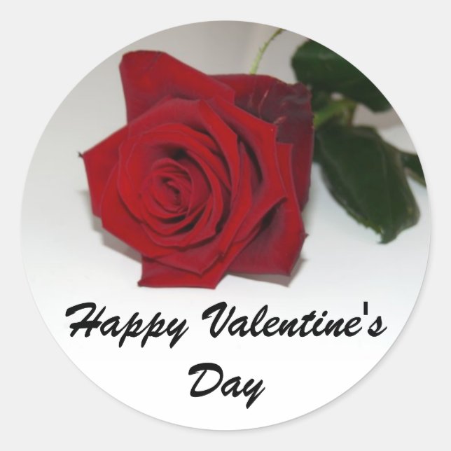 Valentine-Aufkleber Runder Aufkleber (Vorderseite)