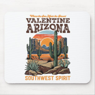Valentine, Az Südwest-Wüsten-Retro-Landschaft Des Mousepad