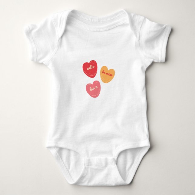 Valentine_baby Baby Strampler (Vorderseite)