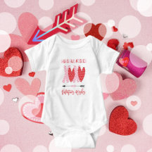Valentine Baby Clothes | XOXO Hugs und Kisses Nied