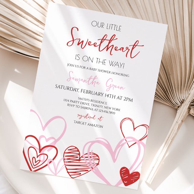 Valentine Baby Shower Einladung (Von Creator hochgeladen)