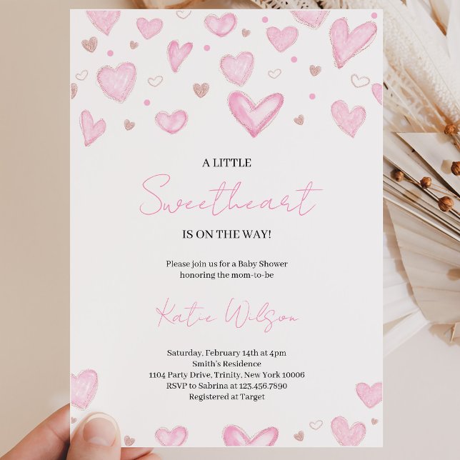 Valentine Baby Shower Einladung (Von Creator hochgeladen)