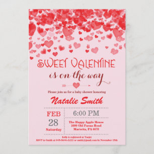 Valentine Baby Shower Einladung Little Sweetheart