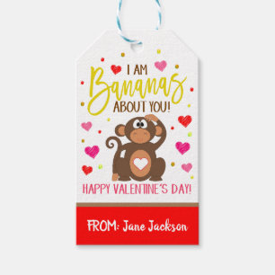 Valentine Banana Geschenk-Tag Geschenkanhänger