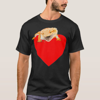 Valentine Bartan Dragon in Herztasche Bartine D T-Shirt