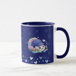 Valentine Baseball Blaue Farbe Cute Tasse