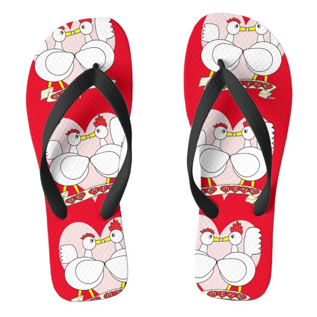 Valentine Be Mine Flip Flops (Fußbett)