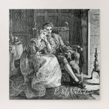 Valentine Be Mine Paar am Kamin Monochrom