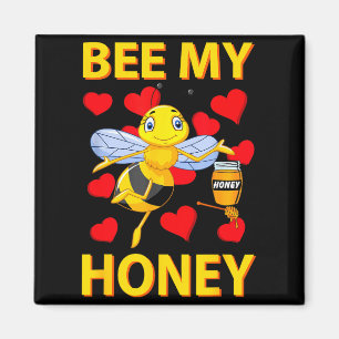 Valentine Be My Honey Bee Shirt Herzen Lieben Dich Magnet